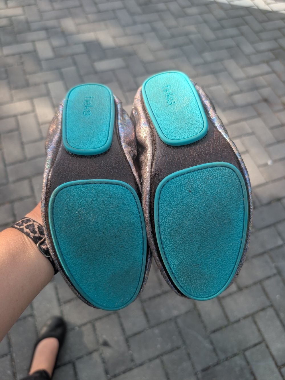 Tieks Iridescent Ballet Flats - Silver Holographic - Picture 7 of 7